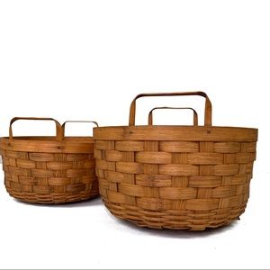 Vintage Woven Baskets/ Boho/ Country Style 200RE
